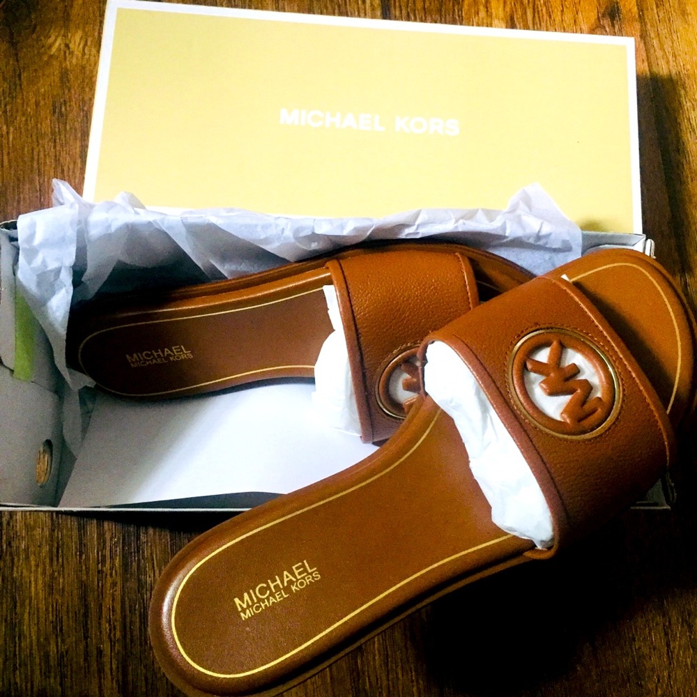 Michael Kors slide in sandals